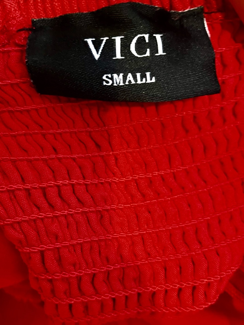 Vici Red Maxi Dress with Spaghetti Straps - Picture 9 of 13